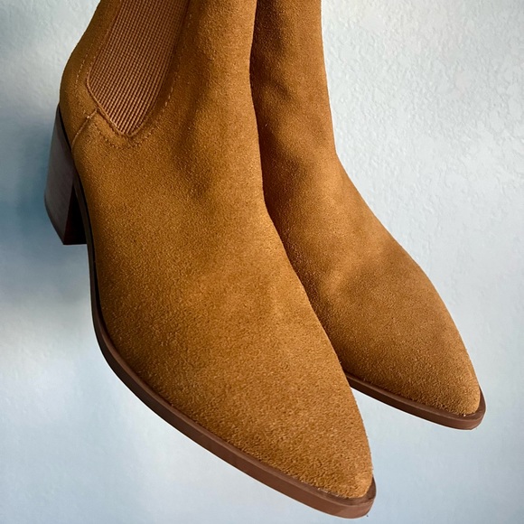 New Chelsea & Violet Suede Ankle Boots - Picture 1 of 5
